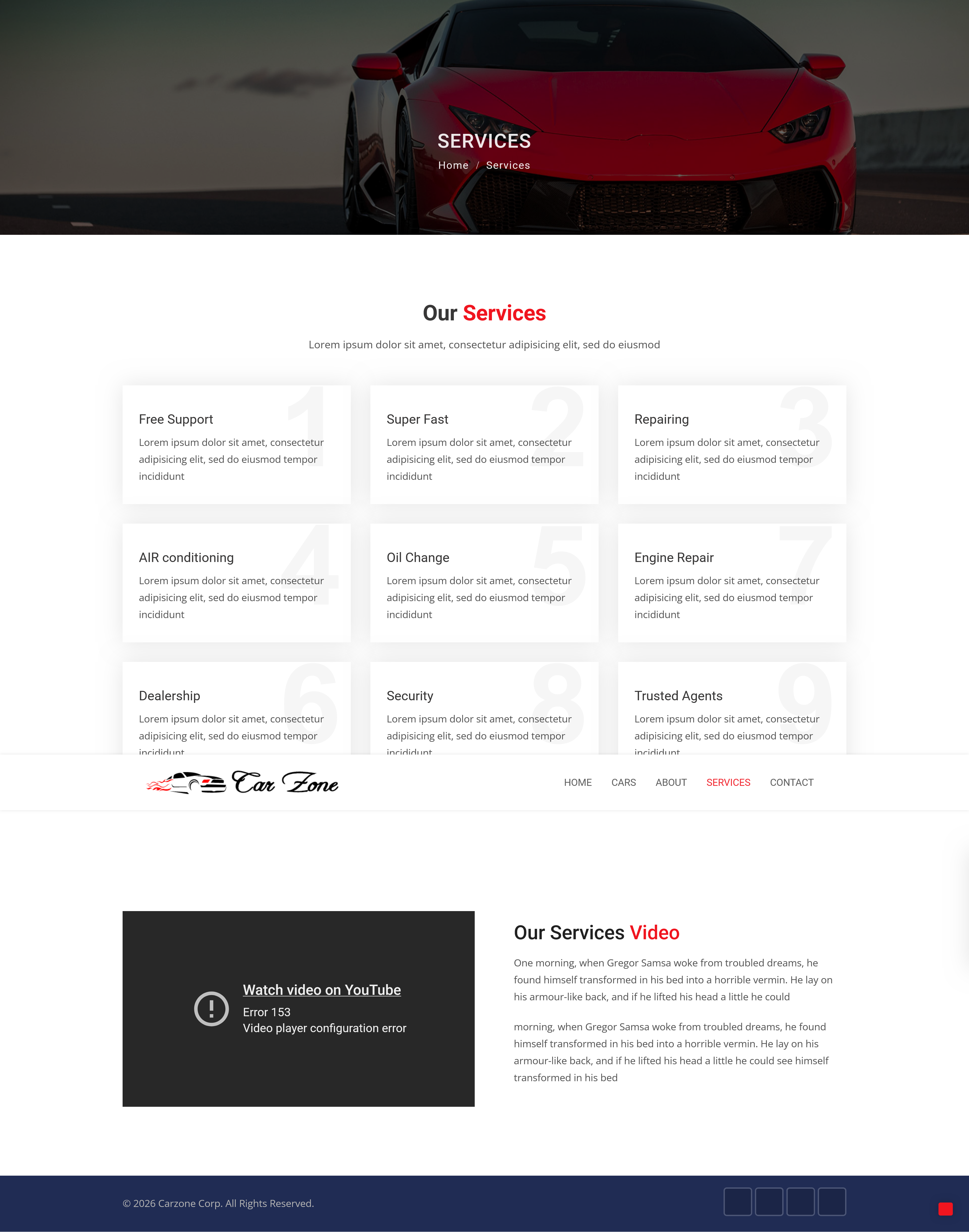 Services Page